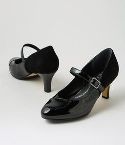 TRELL XW ZR BLACK PATENT SUEDE