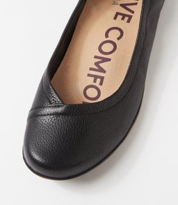 LOZES W ZR BLACK TUMBLE LEATHER