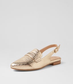 LUZERN W ZR GOLD SQUARES LEATHER