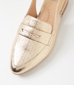 LUZERN W ZR GOLD SQUARES LEATHER