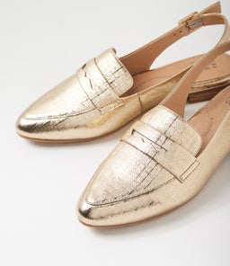 LUZERN W ZR GOLD SQUARES LEATHER