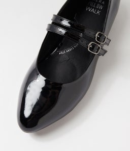 LOTTON W ZR BLACK PATENT LEATHER