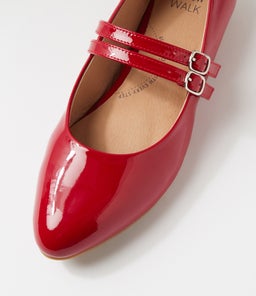 LOTTON W ZR DK RED PATENT LEATHER
