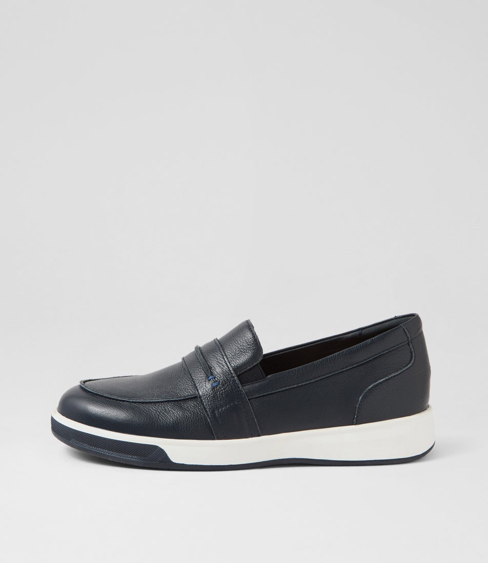 Aindrea Xf Navy Leather Loafers Aindrea Xf Navy Leather Loafers