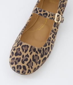 EVONY W ZR CAMEL LEOPARD SUEDE