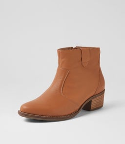 ELLA XF ZR DK TAN LEATHER