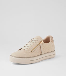 KOZIE W ZR NOUGAT CHAMPAGNE TUMBLE LEATHER LEATHER