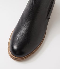 MAZZY W ZR BLACK NATURAL HEEL LEATHER