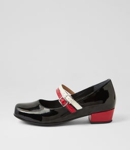 QEVRA XW ZR BLACK MULTI PATENT LEATHER