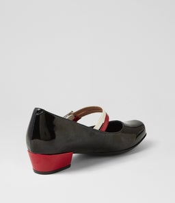 QEVRA XW ZR BLACK MULTI PATENT LEATHER