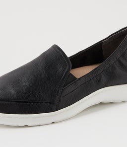 WLOVA XF ZR BLACK WHITE SOLE LEATHER