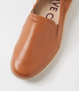 WLOVA XF ZR DK TAN ALMOND SOLE LEATHER