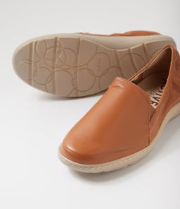 WLOVA XF ZR DK TAN ALMOND SOLE LEATHER