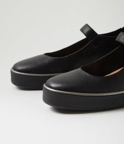 ZUFAN W ZR BLACK BLACK SOLE LEATHER