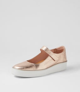 ZUFAN W ZR PL ROSE GOLD WHITE SOLE LEATHER