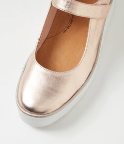 ZUFAN W ZR PL ROSE GOLD WHITE SOLE LEATHER
