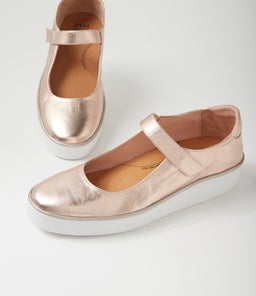 ZUFAN W ZR PL ROSE GOLD WHITE SOLE LEATHER