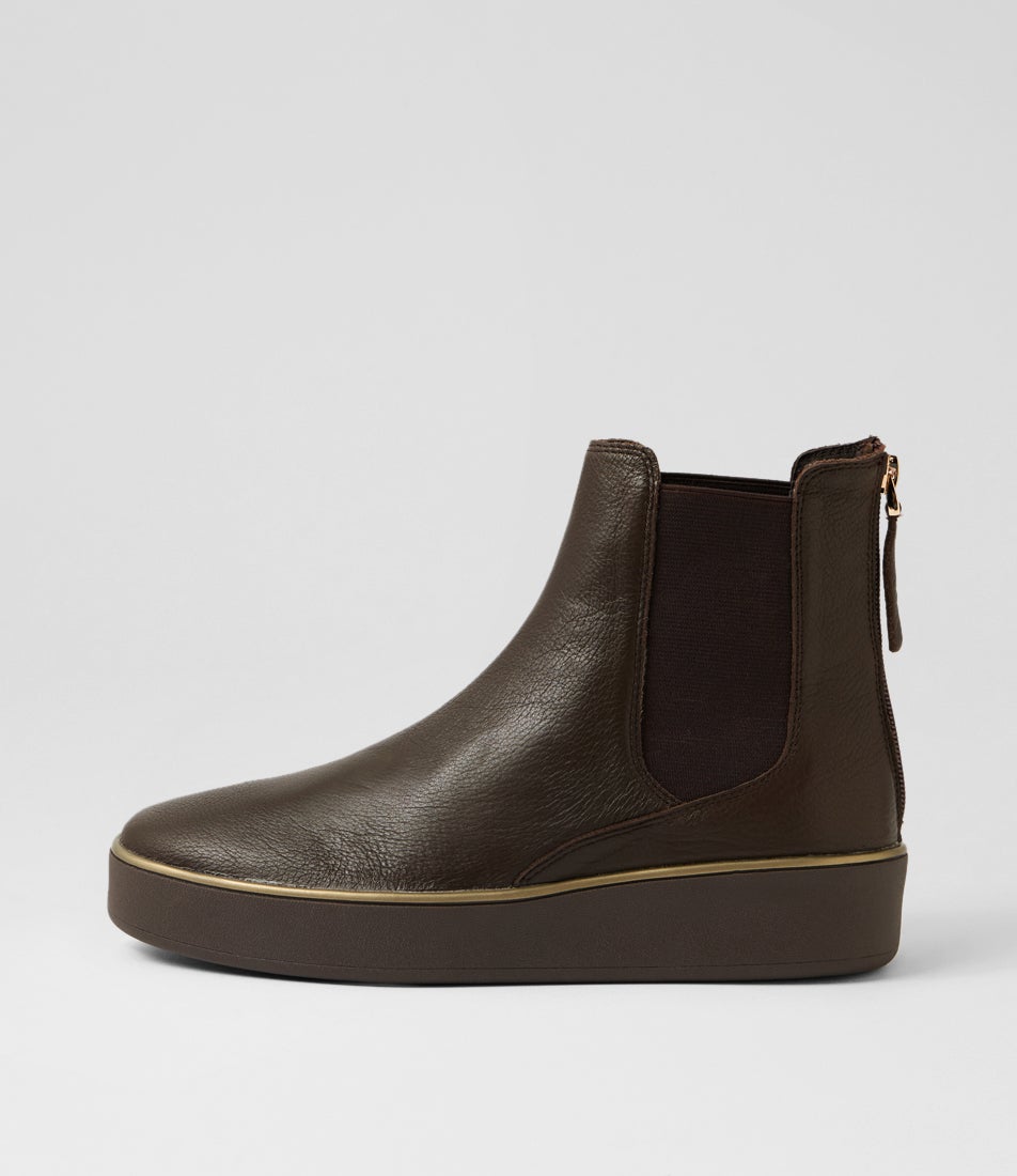 Zorea W Choc Leather Ankle Boots