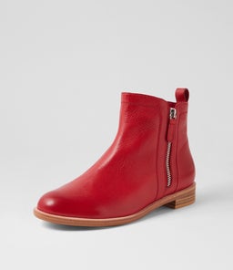 MCTEAL XW ZR DK RED LEATHER