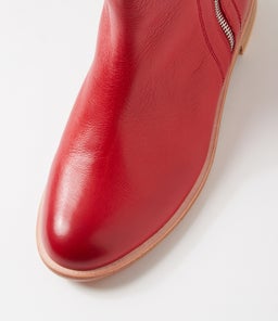 MCTEAL XW ZR DK RED LEATHER