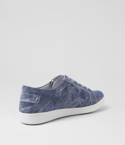 DUNKER XF ZR BLUE DISTRESS DENIM LEATHER