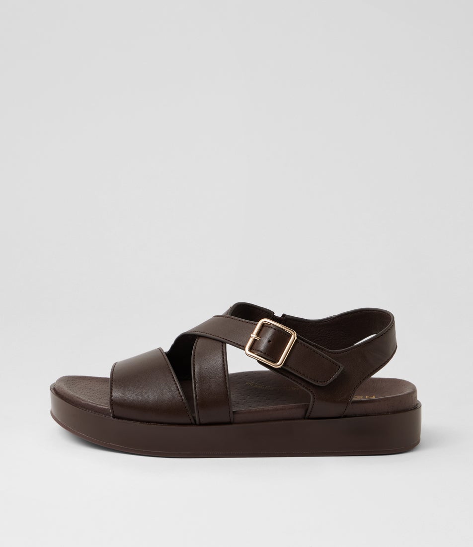 Glynice W Choc Leather Sandals Glynice W Choc Leather Sandals
