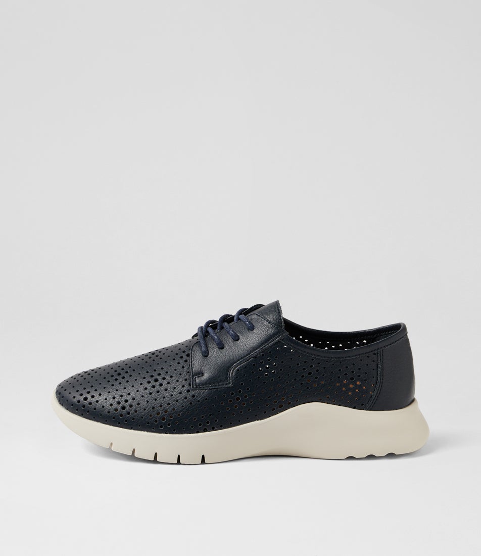 Provence Xw Navy Leather Sneakers