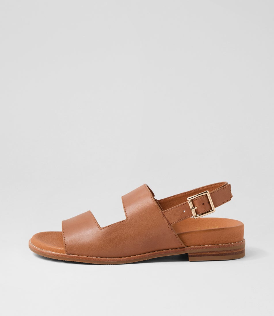 Junro W Tan Leather Sandals Junro W Tan Leather Sandals