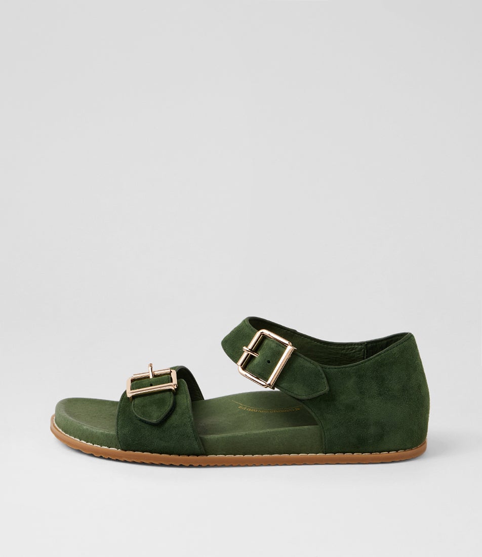 Hanka W Olive Suede Sandals Hanka W Olive Suede Sandals
