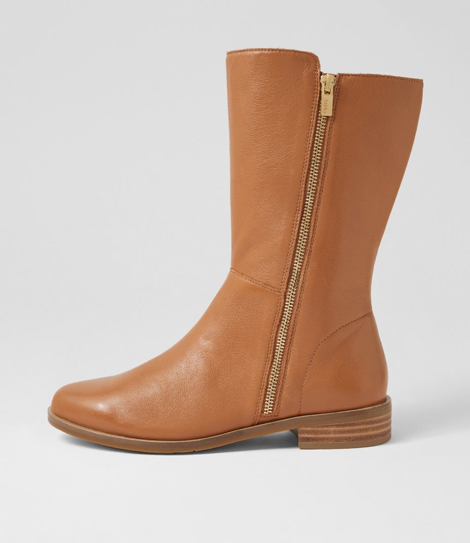 Sopra Xf Tan Leather Calf Boots Sopra Xf Tan Leather Calf Boots