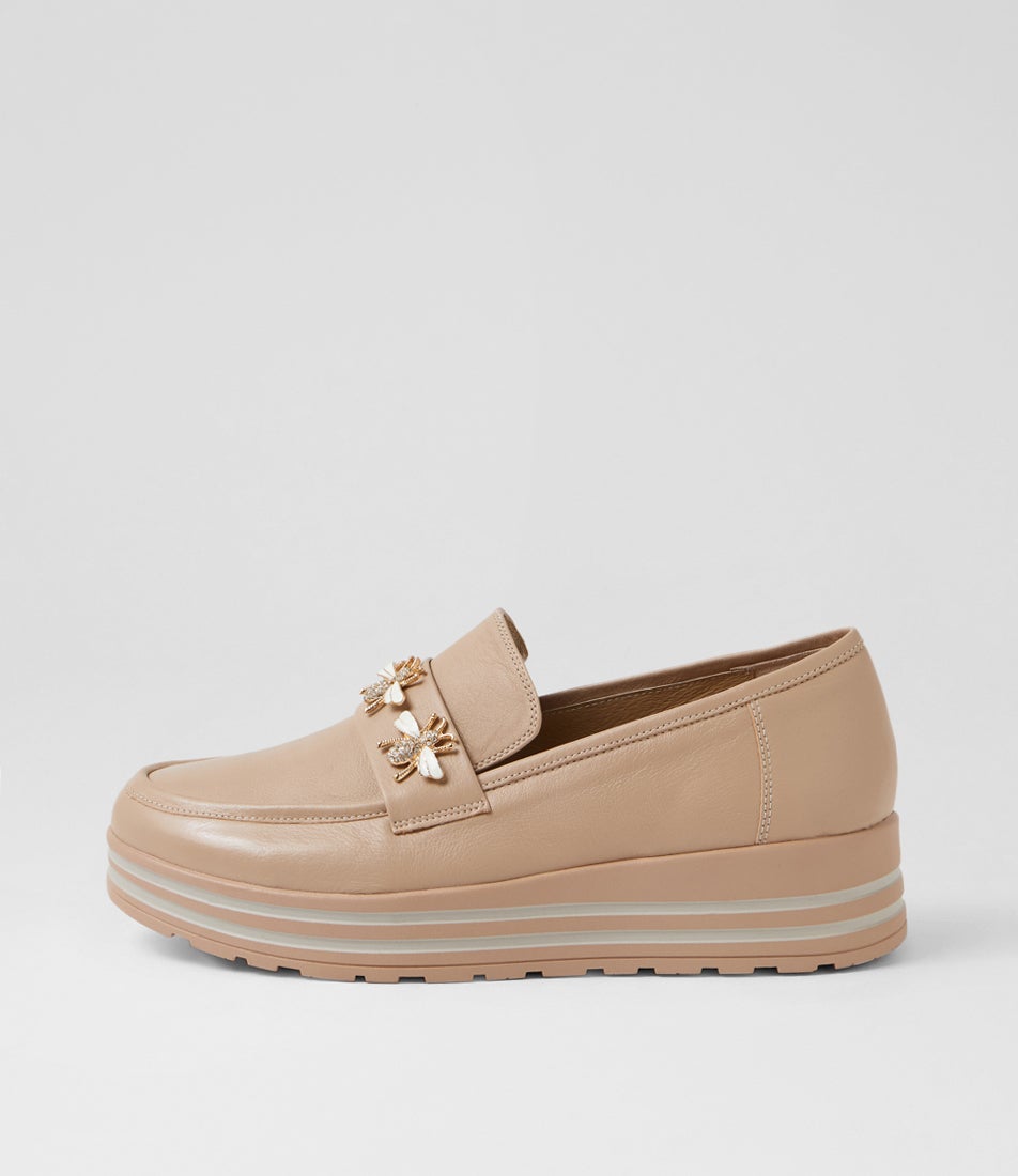 Vetor Xf Cafe Leather Flat Shoes Vetor Xf Cafe Leather Flat Shoes