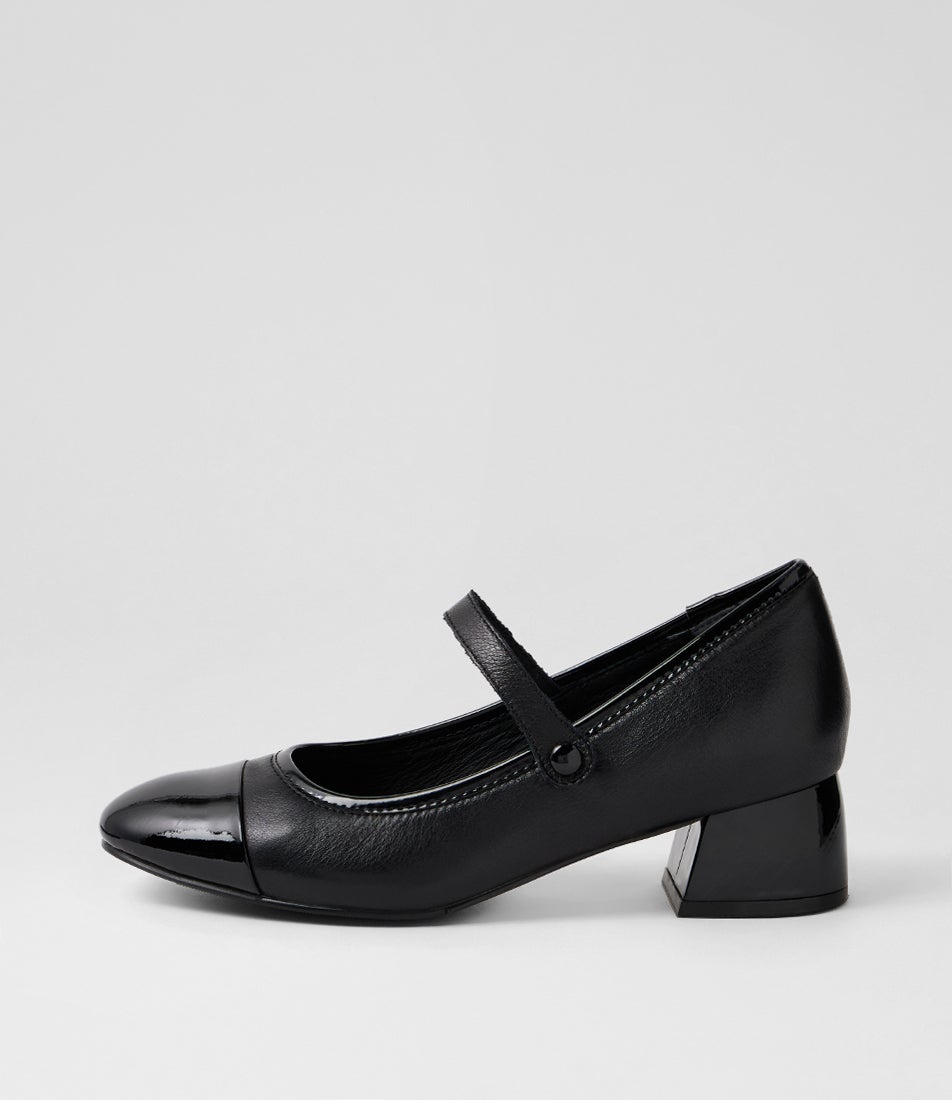 Zilla W Black Patent Leather Heels