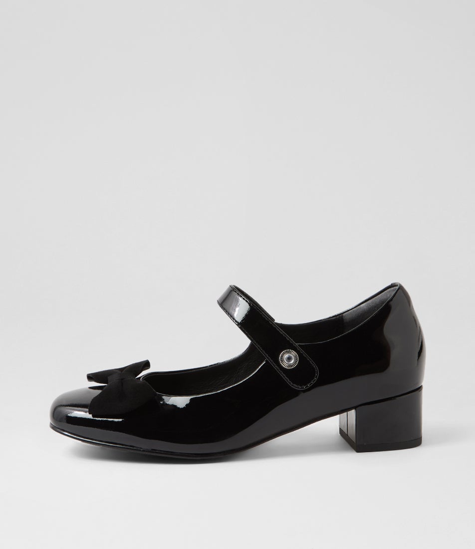 Kauras W Black Patent Suede Heels Kauras W Black Patent Suede Heels