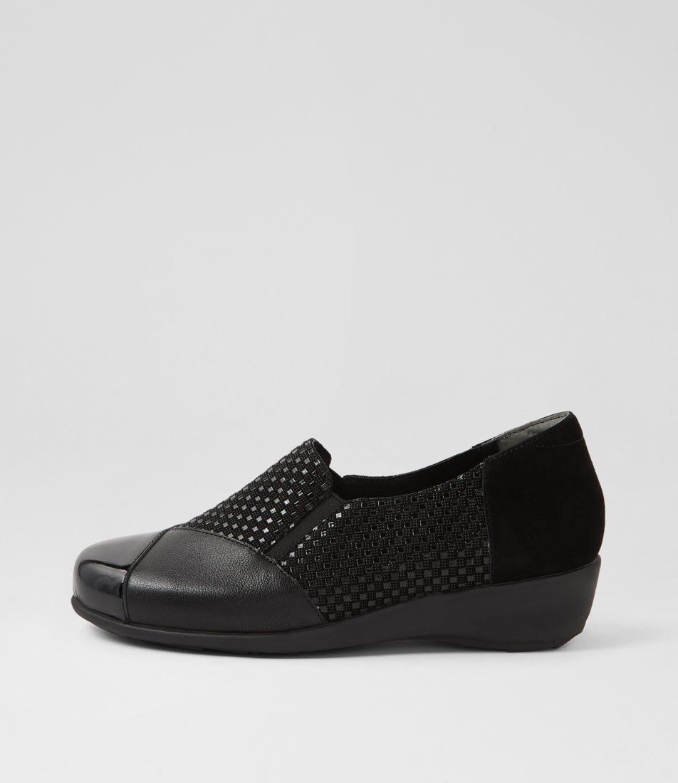 Swissh Xf Black Mix Flat Shoes