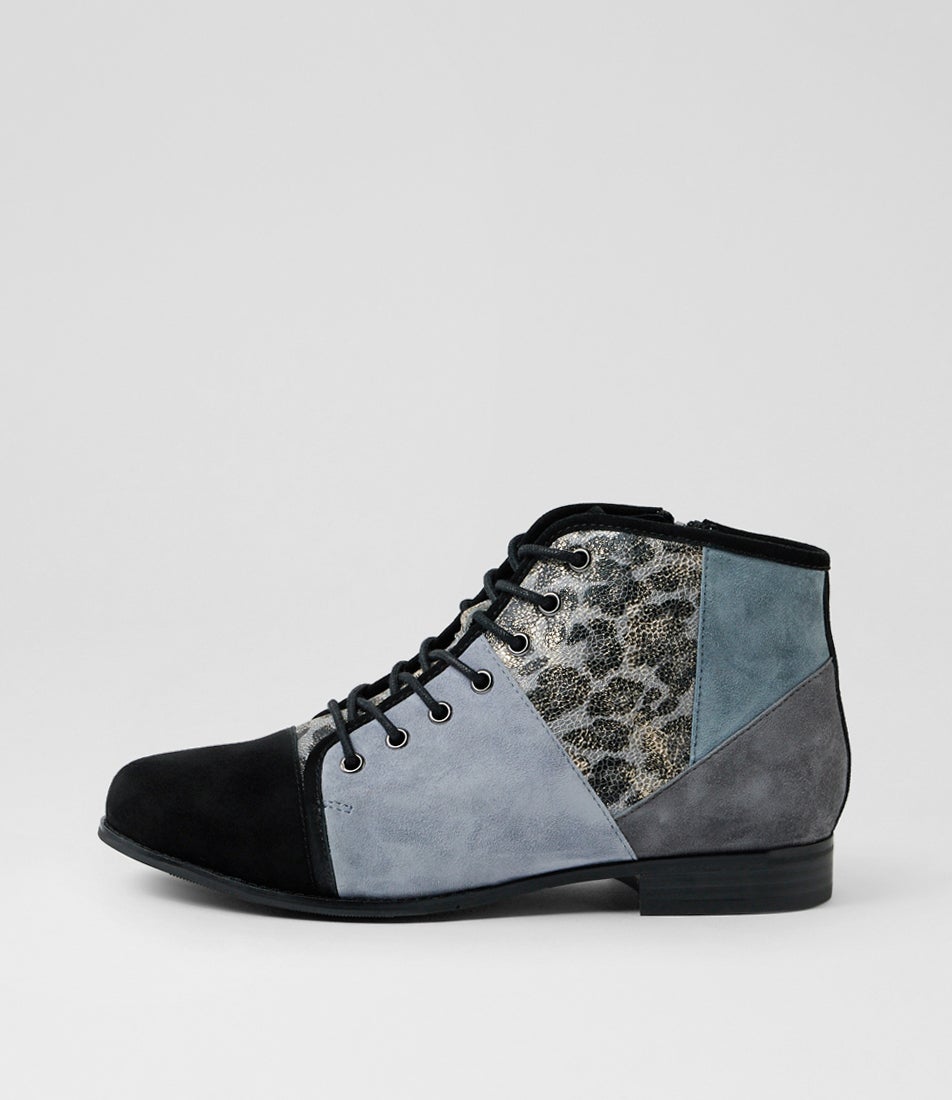 Tyrah Xf Slate Suede Multi Ankle Boots