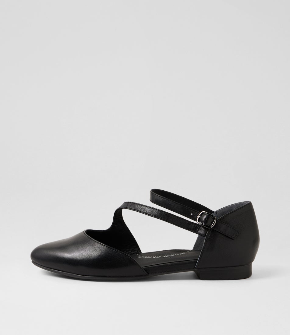 Lonkine W Black Leather Flat Shoes Lonkine W Black Leather Flat Shoes