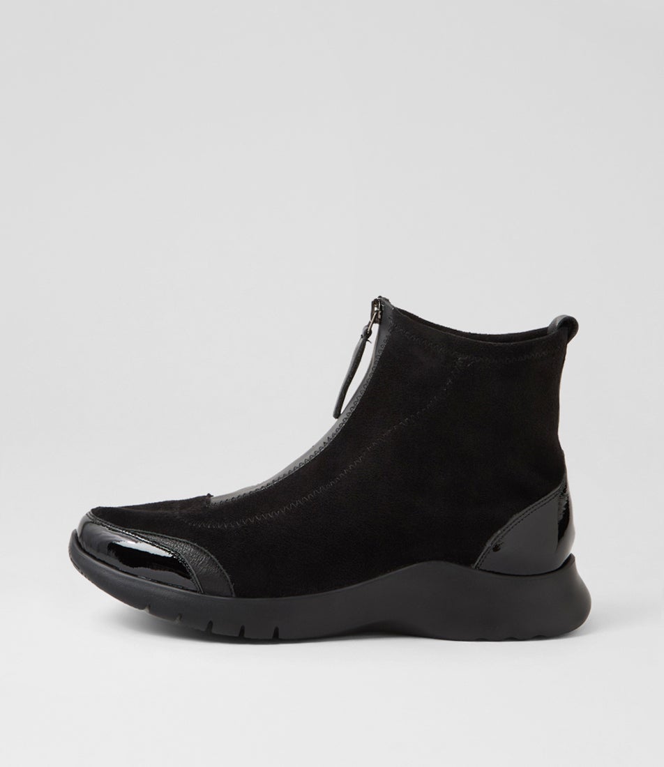 Prinka Xw Black Mix Ankle Boots