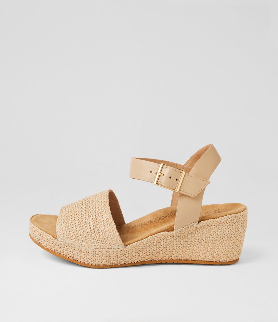 Keeve Xw Natural Fabric Sandals