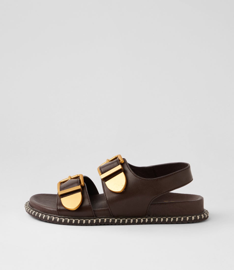 Iwell W Choc Leather Sandals Iwell W Choc Leather Sandals