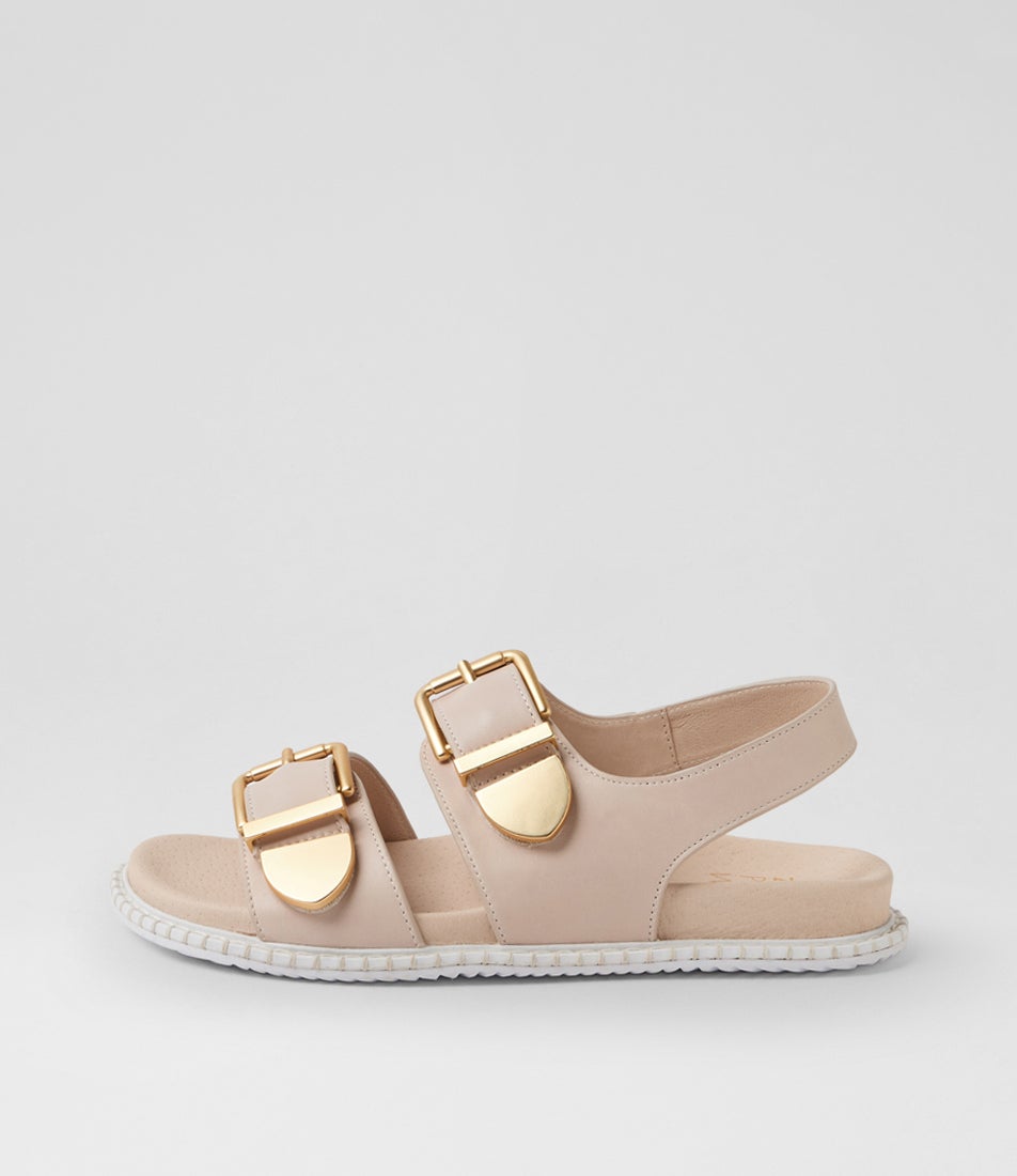 Iwell W Almond Leather Sandals Iwell W Almond Leather Sandals
