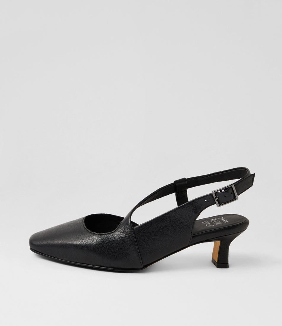 Orello Xw Black Leather Heels