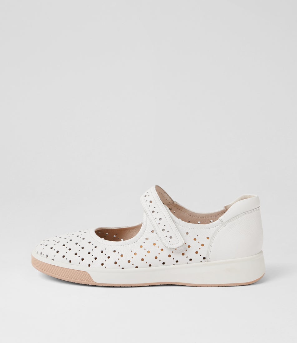 Antho Xf White Leather Mary Janes Antho Xf White Leather Mary Janes