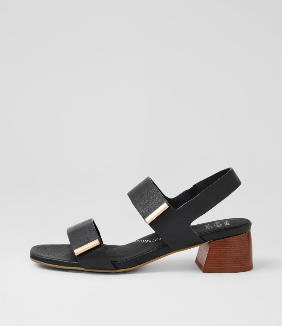 Copin W Black Natural Leather Sandals