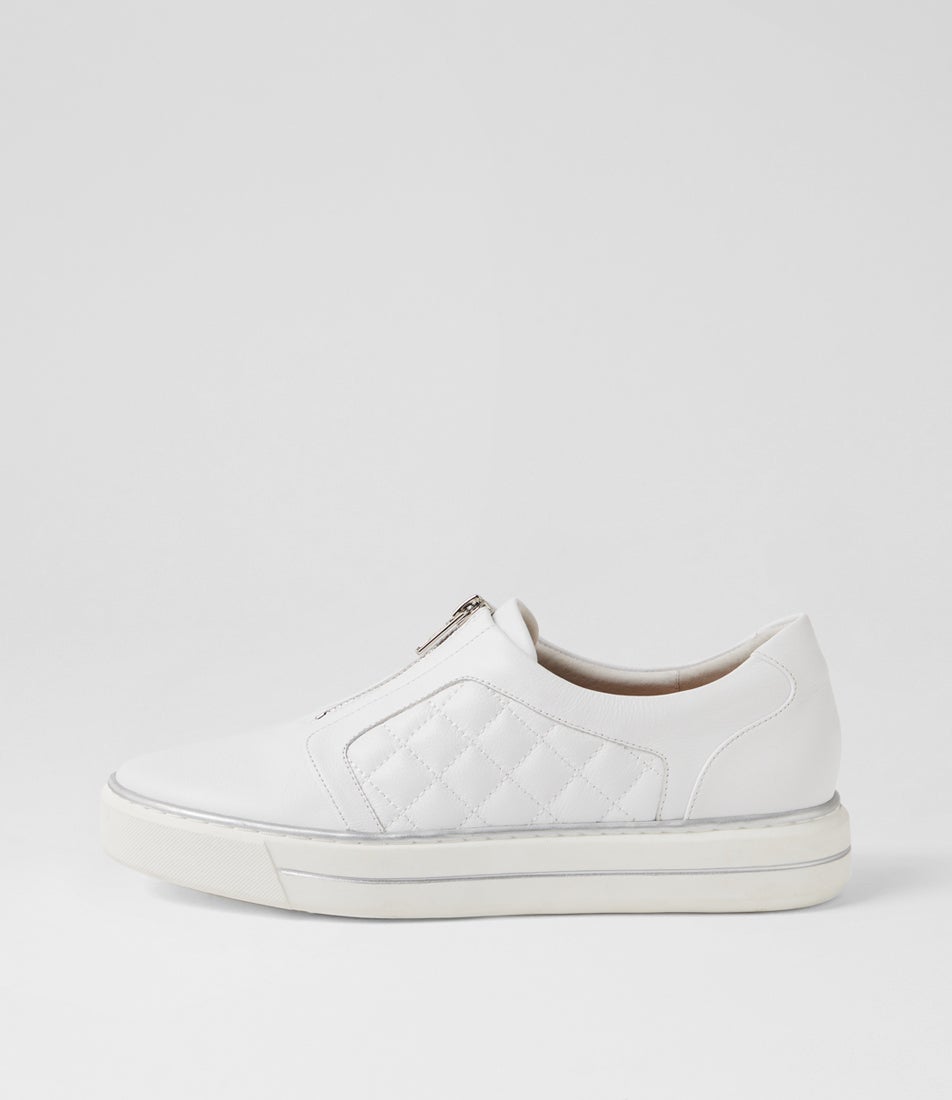Kimon W White Leather Sneakers