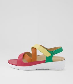 Navla Xw Bright Multi Leather Sandals Navla Xw Bright Multi Leather Sandals