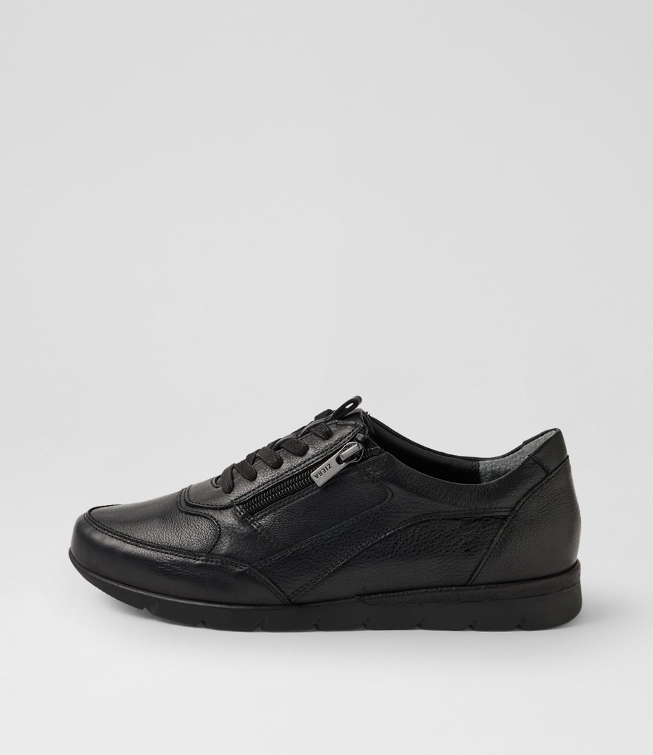 Jibbie Xw Black Leather Sneakers