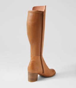 SETTIN DK TAN LEATHER STRETCH SMOOTH