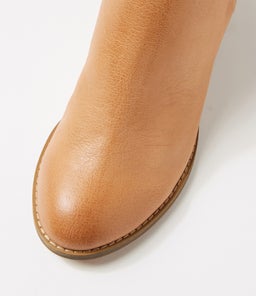 SETTIN DK TAN LEATHER STRETCH SMOOTH