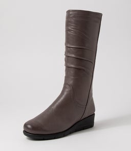 MILLAN SU DK GREY LEATHER