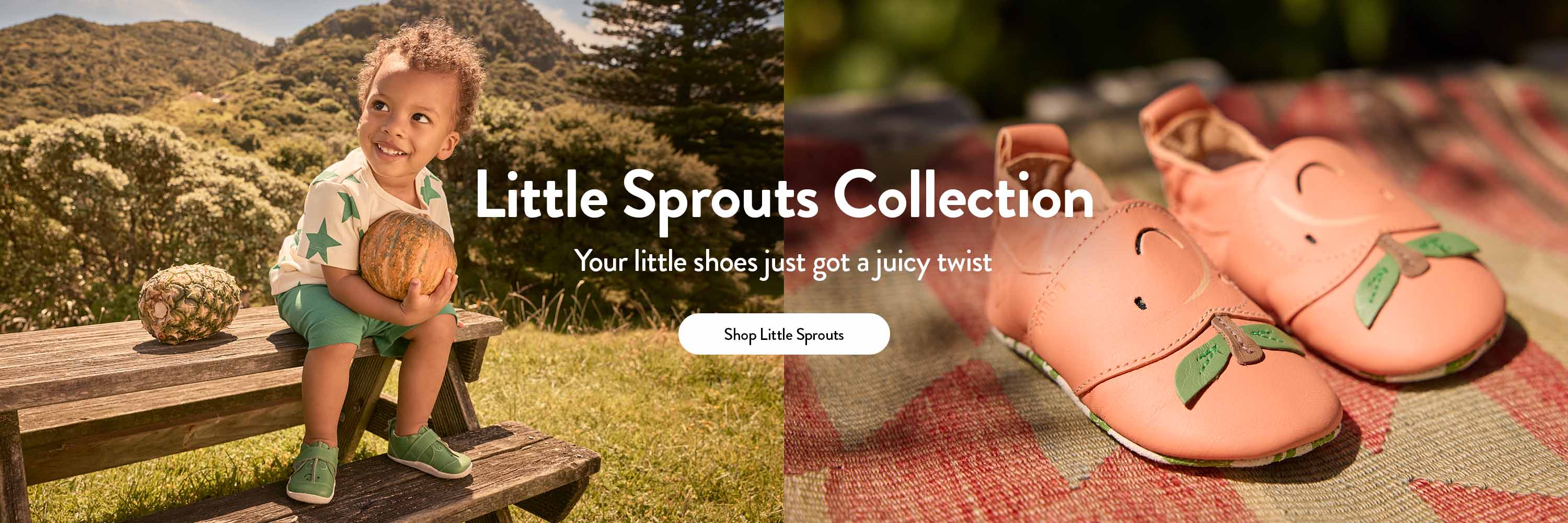 Bobux | Little Sprouts Collection | Your little shoes just got a juicy twist | Shop Little Sprouts